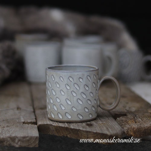 Lisa - Kaffe-/temugg "Dripdrop"- Handgjord keramik i stengods