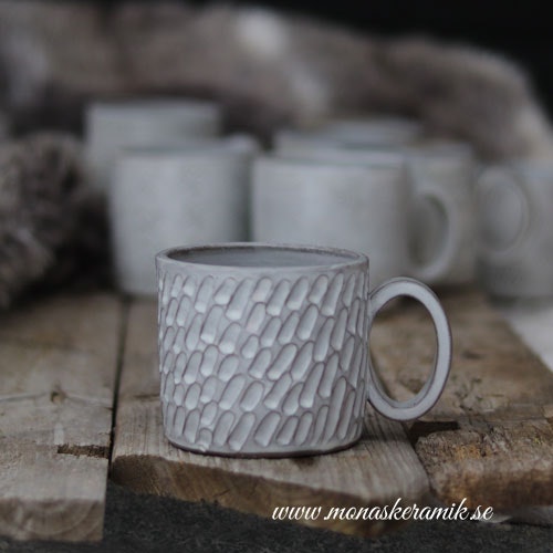 Lisa - Kaffe-/temugg "Harpäls"- Handgjord keramik i stengods