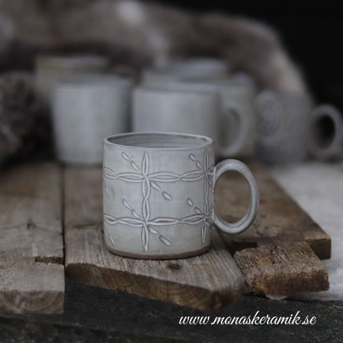 Lisa - Kaffe-/temugg "Stjärna" - Handgjord keramik i stengods