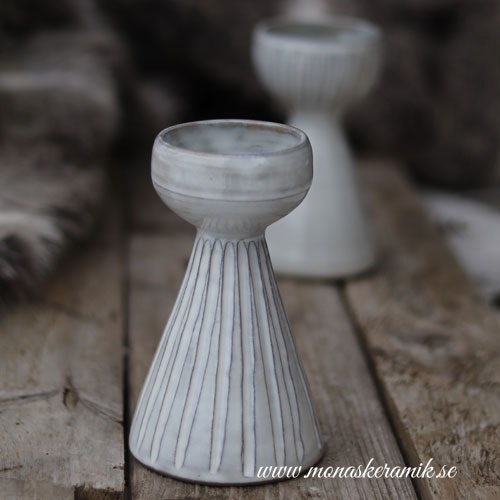 Hyacintvas "Smal rand"- Handgjord keramik i stengods