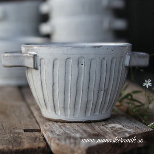 Lisa - Skål "Bred rand" - Handgjord keramik i stengods