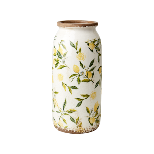 Vas/Urna LEMONA, M, Vit/grön/gul