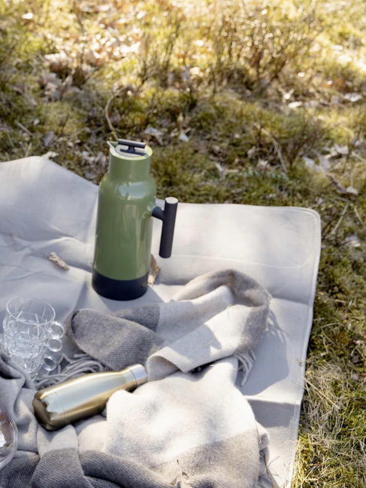 Picknickpläd i beige