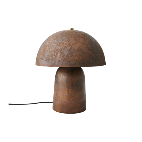 Bordslampa FUNGI, S, Rostbrun