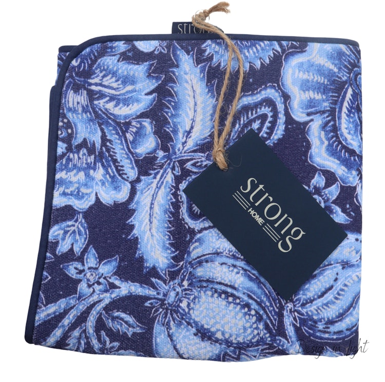 Kuddfodral Blue Flower Garden