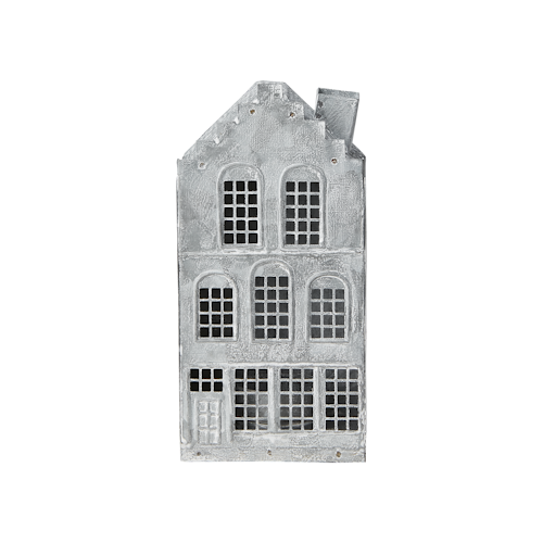 Ljuslykta hus FENIX , Grå/vit