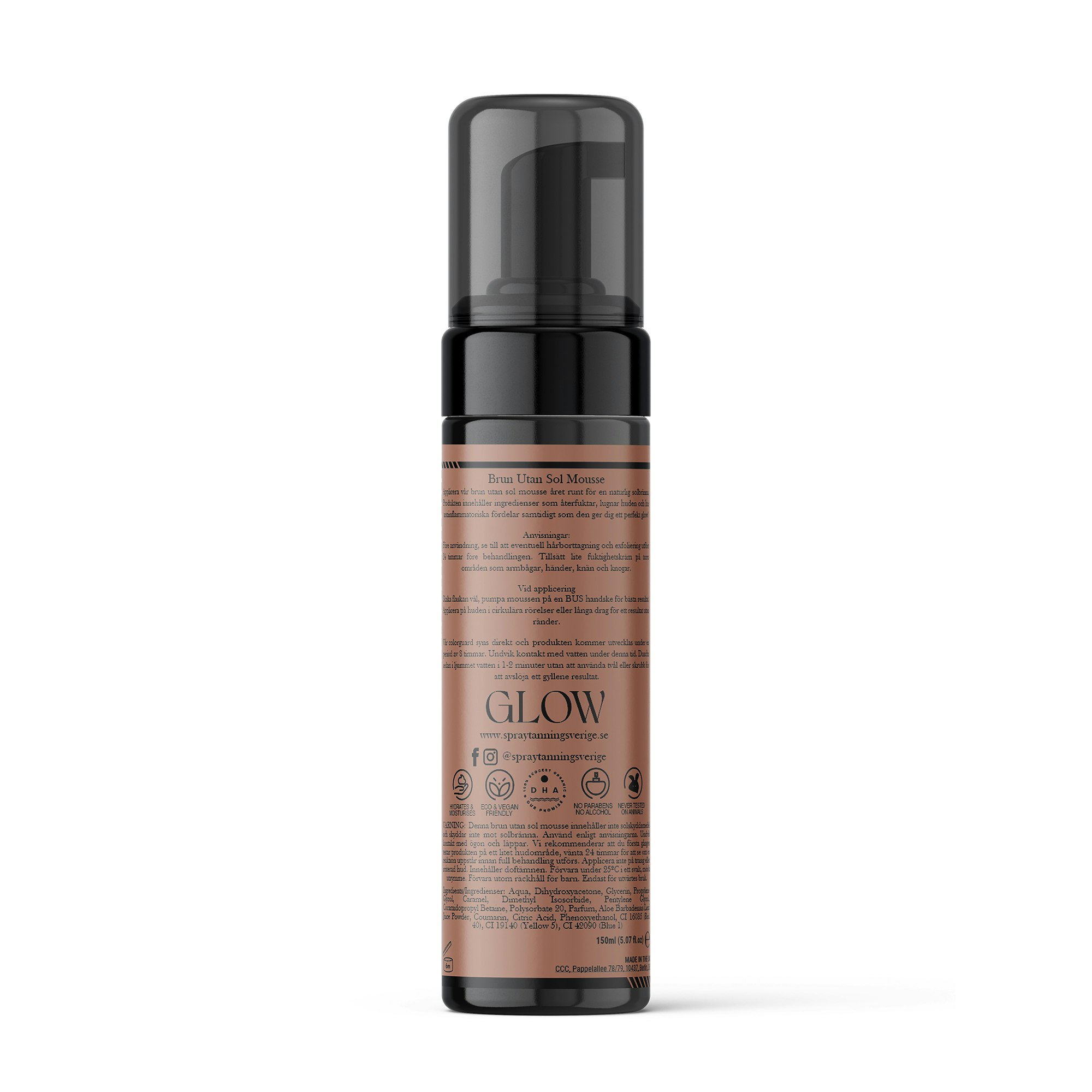 Glow - Mousse Mörk 4x