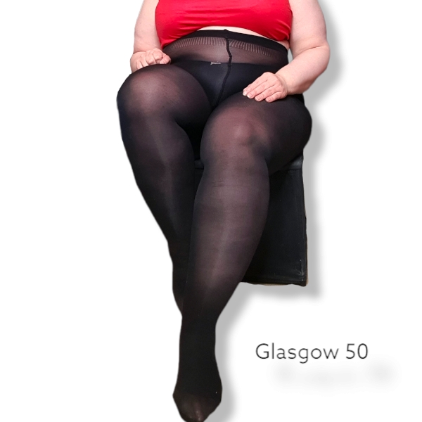 Glasgow svart strumpbyxa 50 den 2xl