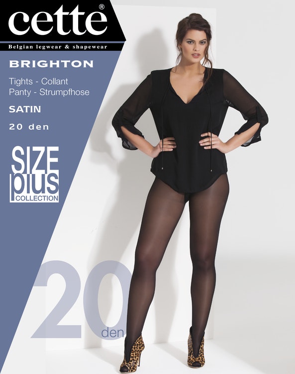 Brighton svart 20 strumpbyxa 2xl
