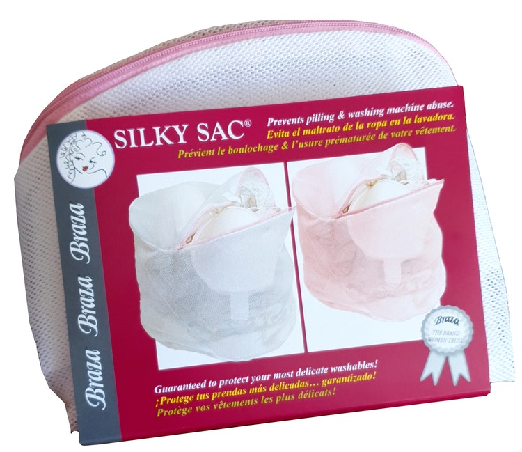 Tvättpåse vit  silky sac