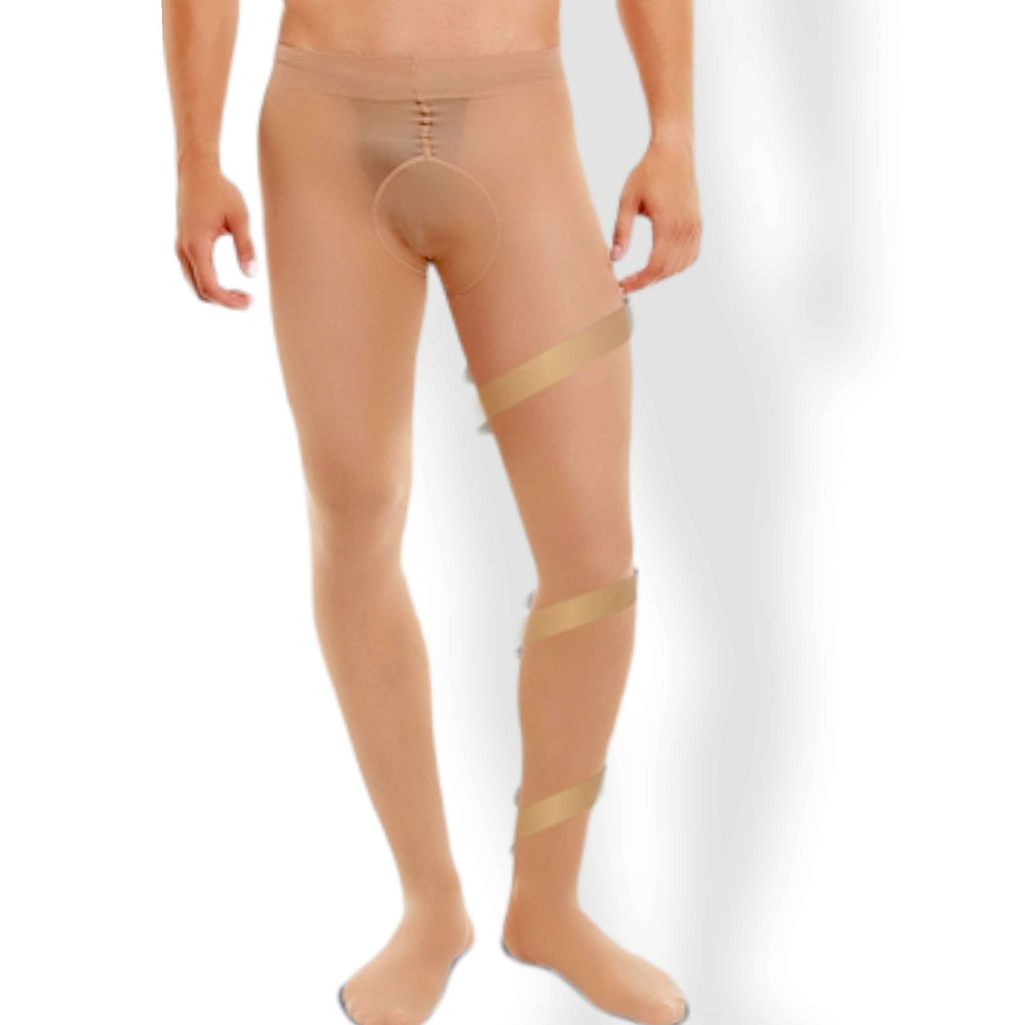 Stödstrumpbyxa brun support 40 för män 3xl