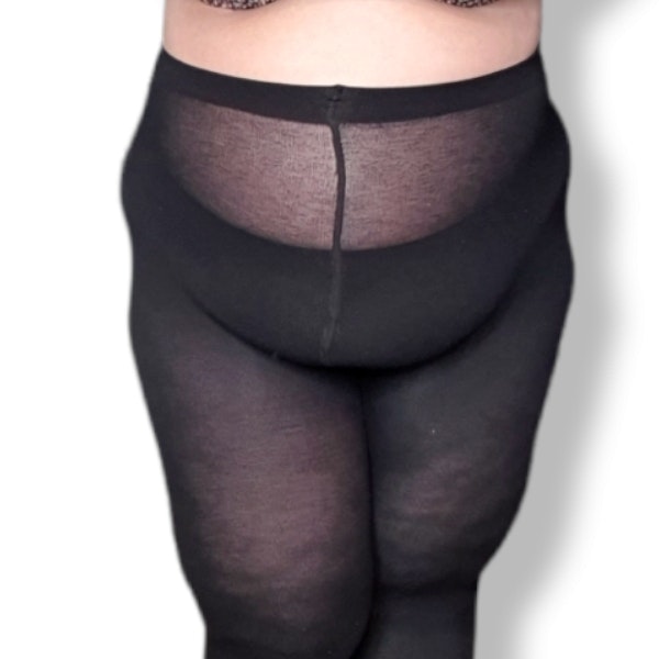 Sochi svart strumpbyxa bomull 120 3xl