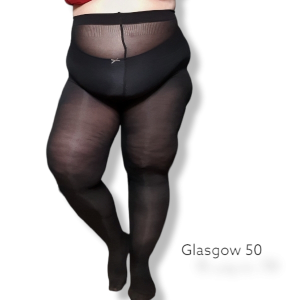 Glasgow svart strumpbyxa 50 den Large