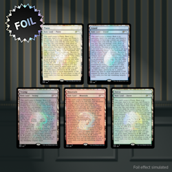 Magic the Gathering: Secret Lair Drop: The Full-Text Lands (Foil)