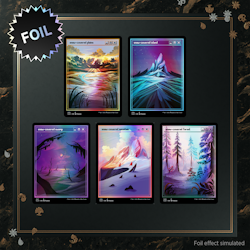 Magic the Gathering: Secret Lair: PixelSnowLands.jpg (Foil)