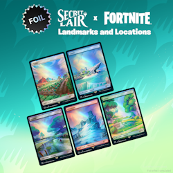 Magic the Gathering: Secret Lair x Fortnite Landmarks and Locations (Foil)