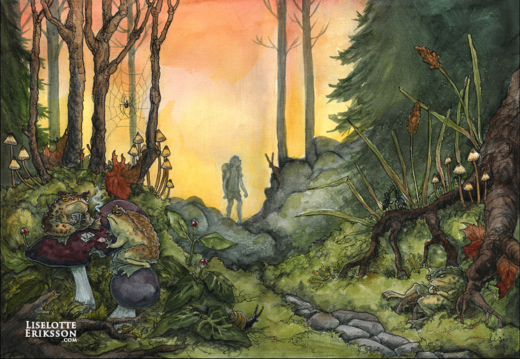 'Tuesday Evening in The Woods' Print