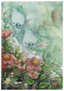 'Pink Flowers' Print
