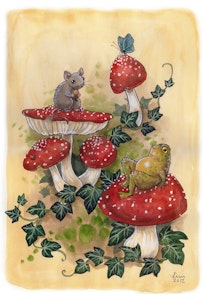 'Mushroom Friends' Print