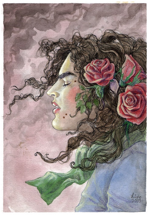 'Beauty Marks & Roses' Original Painting