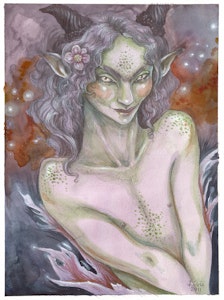 'Lilac Faun' Original Painting