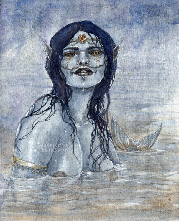 'Blue Mermaid' Print