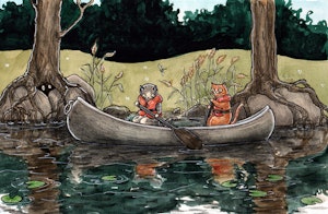 'Canoeing' Print