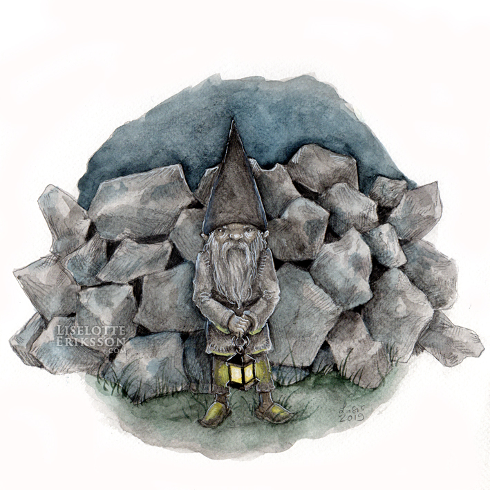 'Grey As The Stones' Print / Card
