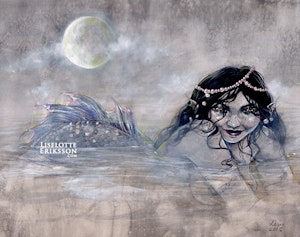 'Moon Mist Mermaid' Print