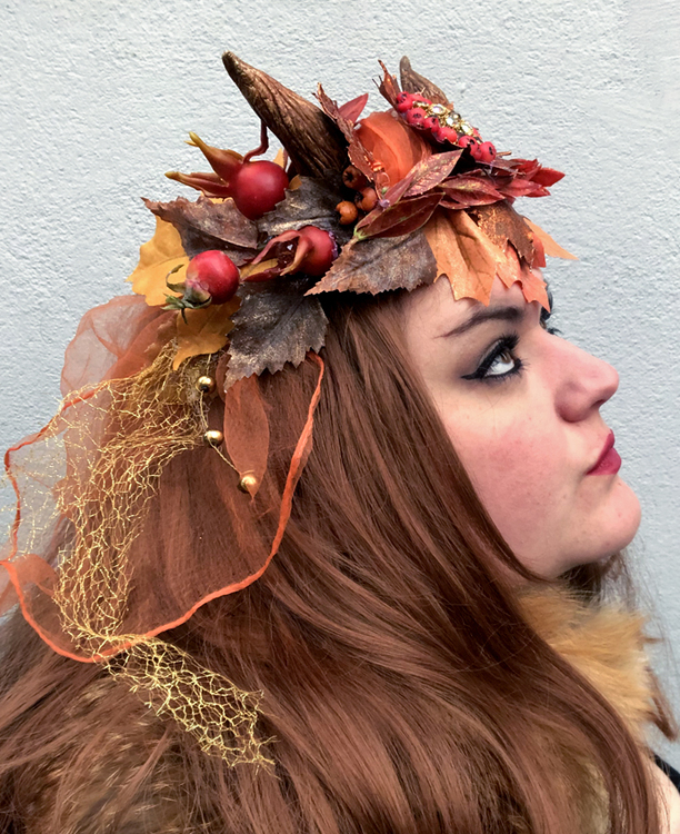 'Autumn Magic' Horned Head Wreath