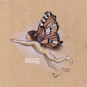 'Strange Butterfly' Original Drawing