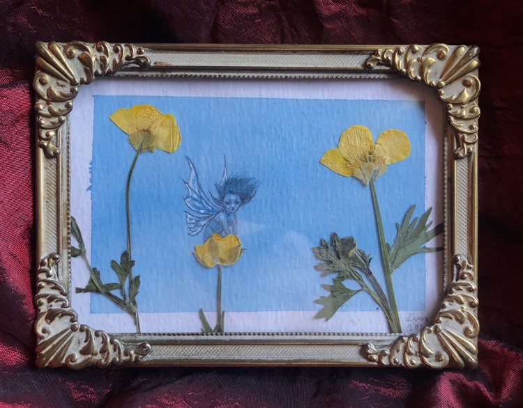'Buttercups' Original Framed Painting