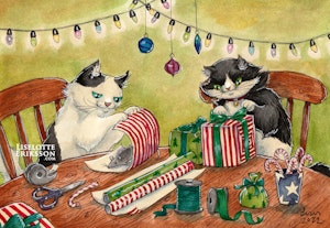 ‘Wrapping Gifts' Original Painting