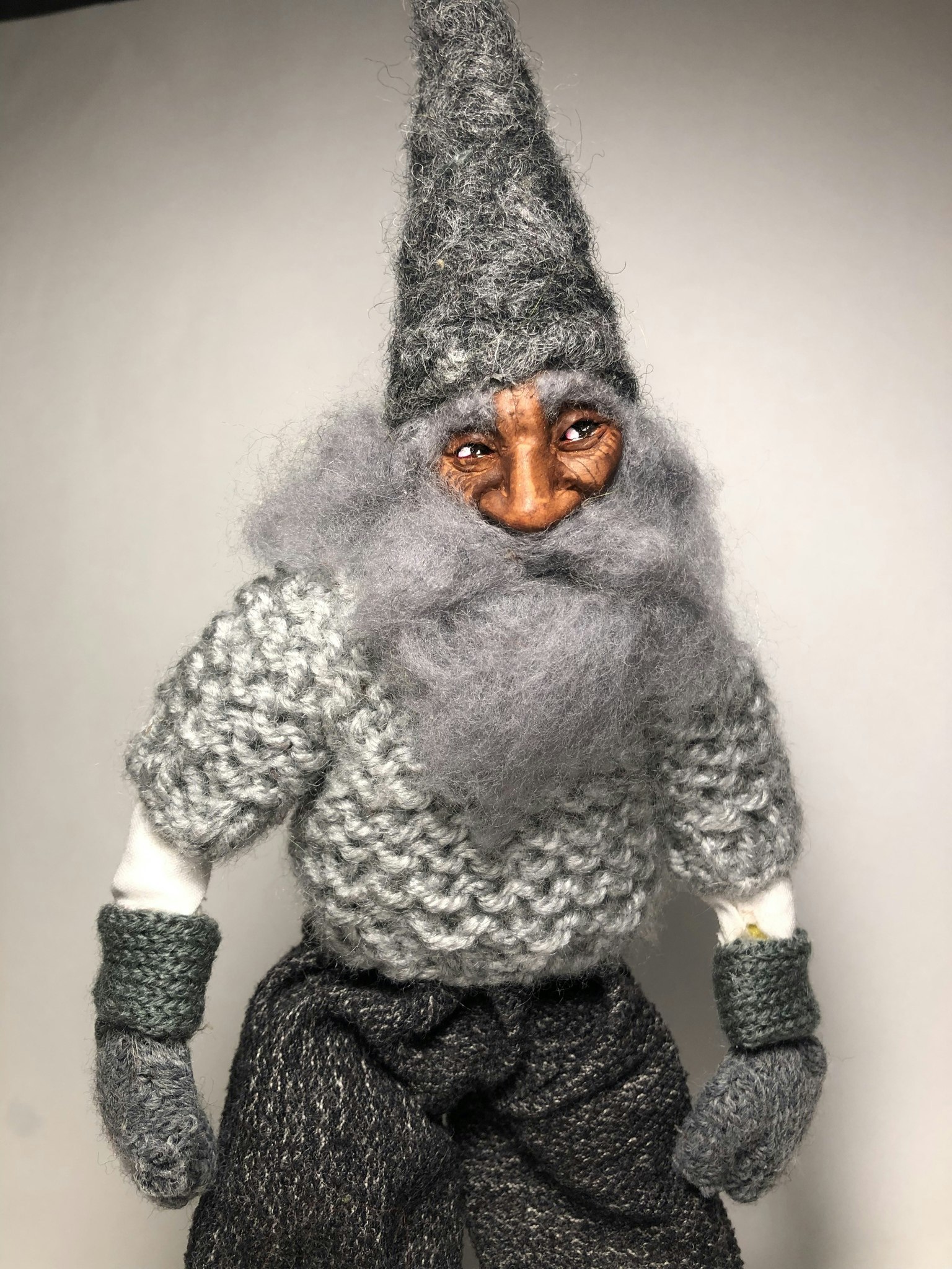 ‘Odd’ tomte art doll