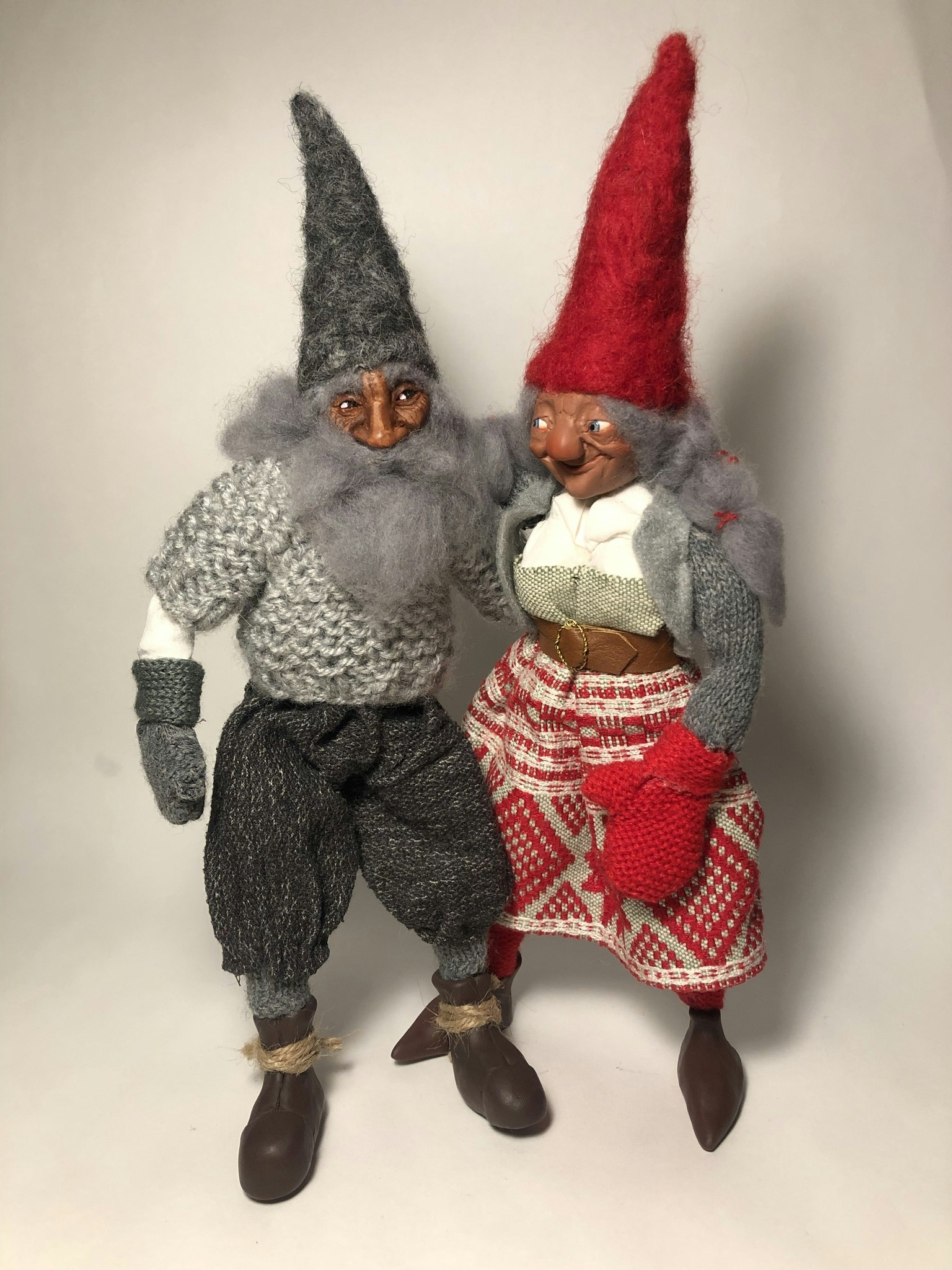 ‘Odd’ tomte art doll