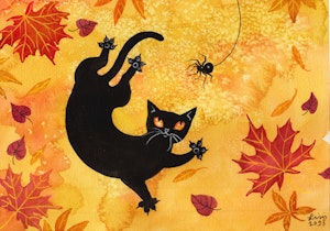 ‘Cat & Spider' Original Painting