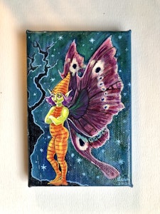 ’Psychedelic Pixie' Original Painting on Canvas