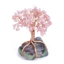 Tree of Life, " Lucky tree " Rosenkvarts & Fluorit