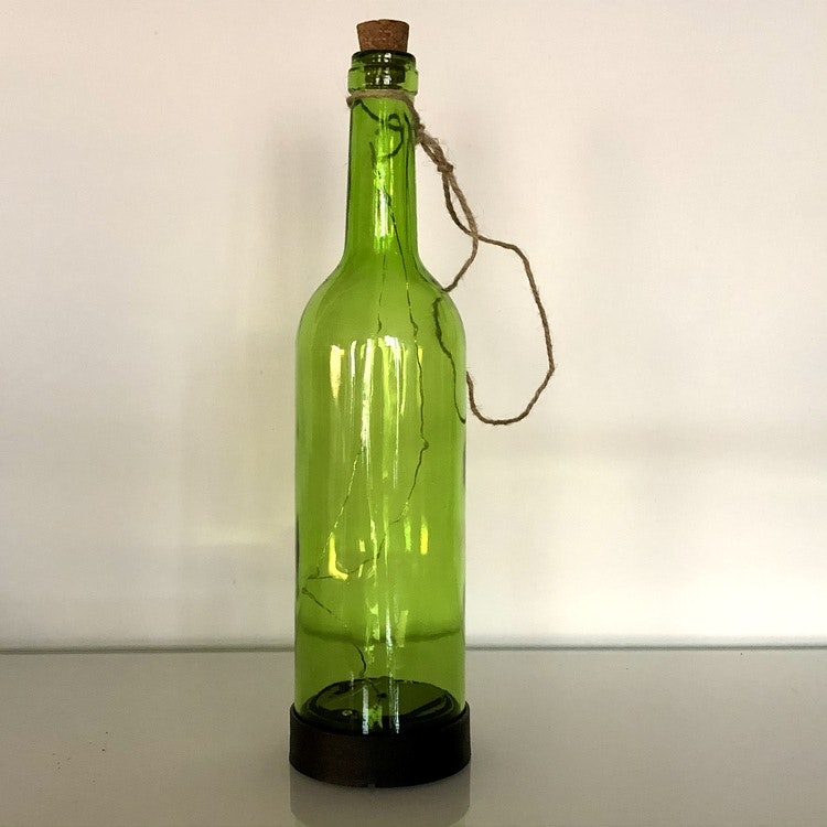 Green Bottle - solcellsdekoration 3-p