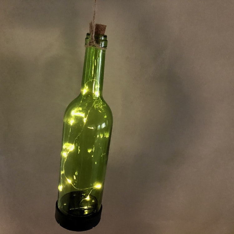 Green Bottle - solcellsdekoration 3-p