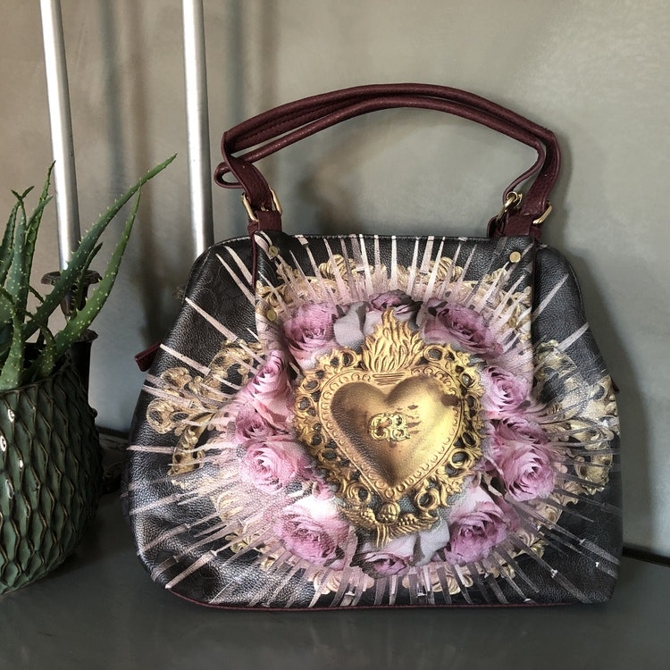 Golden Heart Handbag