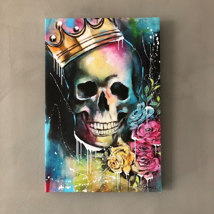 King of Skulls, canvastavla 30X45