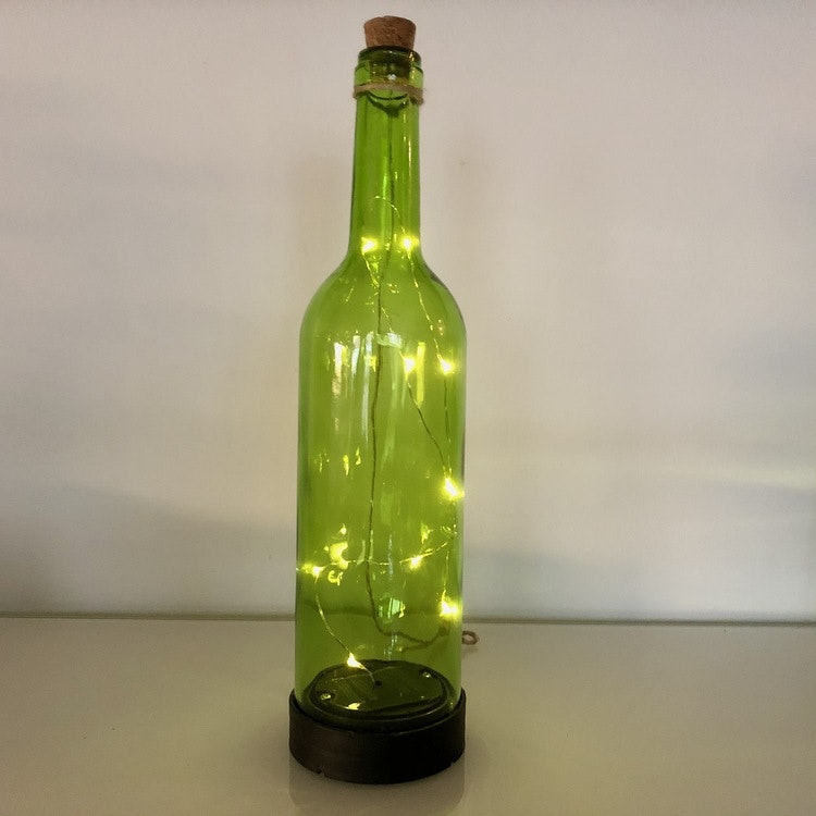 Green Bottle - solcellsdekoration