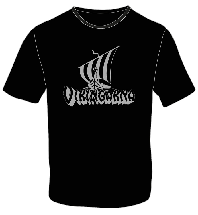 T-shirt Vikingaskepp Silvertryck