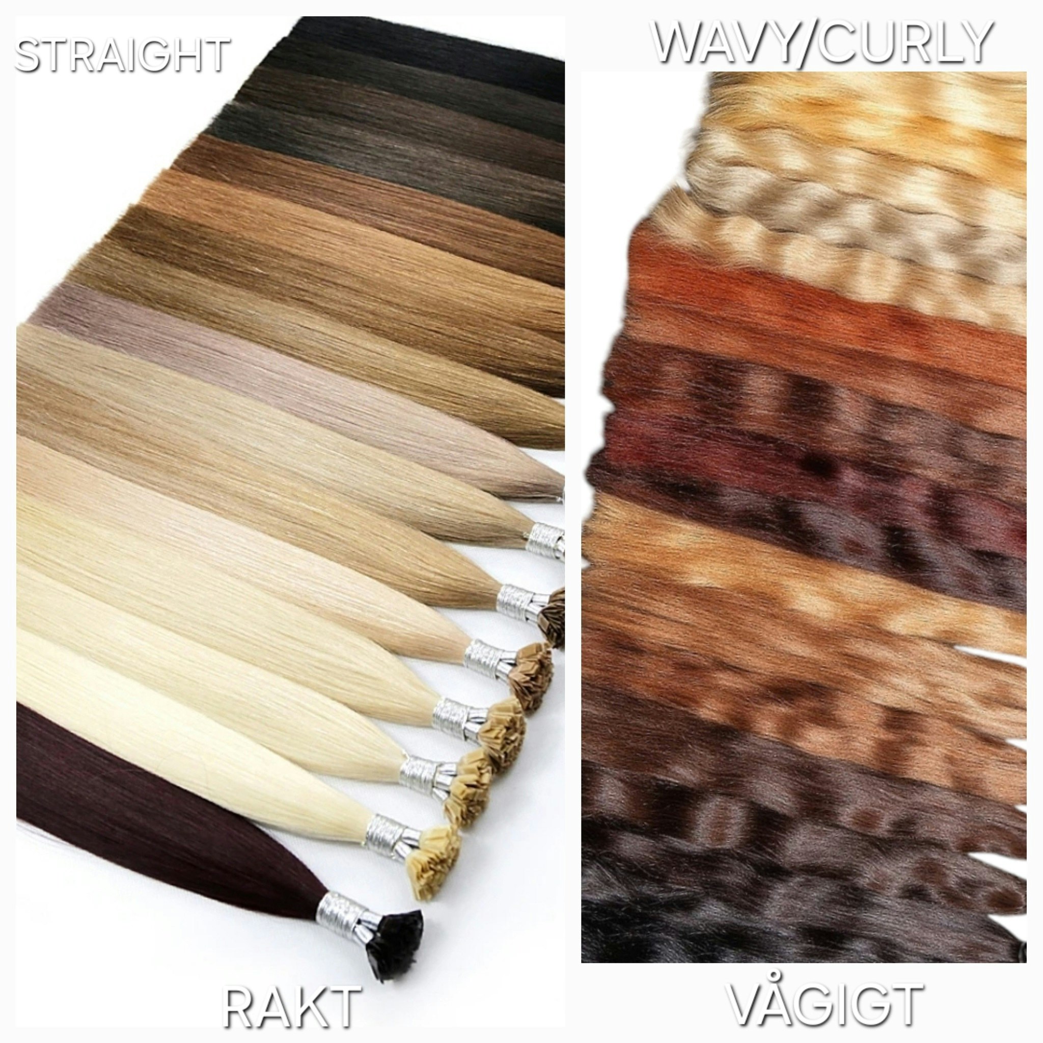 Keratin /Nail hair extensions  Flat-Tip # 6/1 ( Cold Lovely brown)