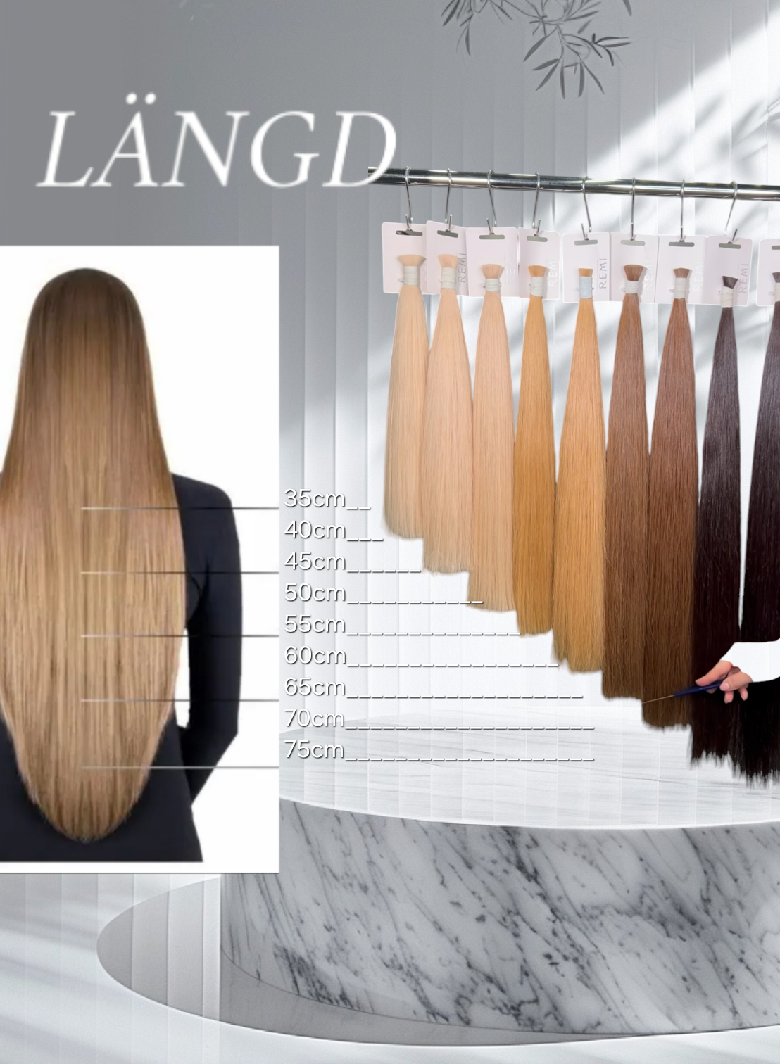 Keratin /Nail hair extensions  Flat-Tip # 8B ( Light Brown)