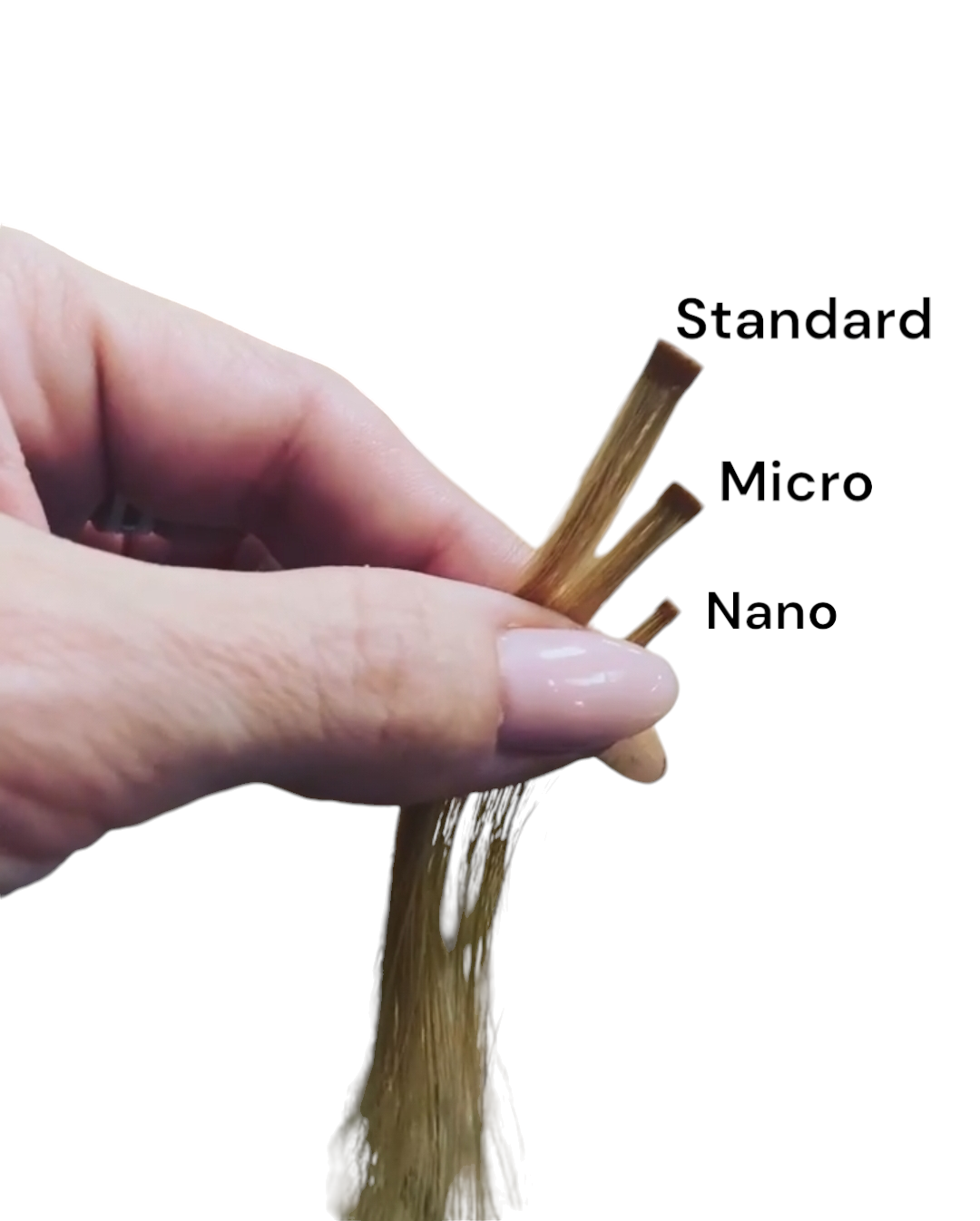 Keratin /Nail hair extensions  Flat-Tip # 8B ( Light Brown)