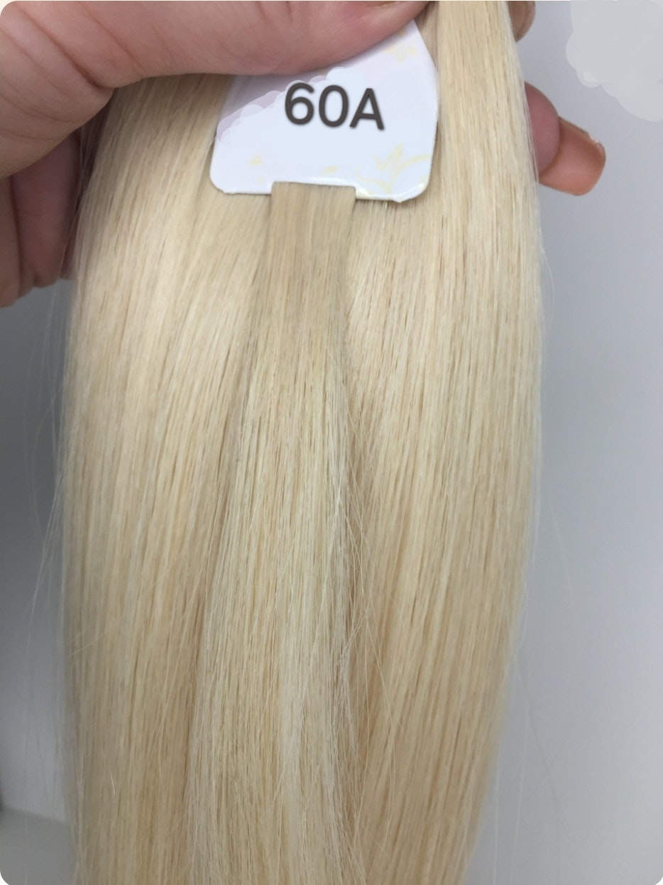 Keratin /Nail hair extensions  Flat-Tip # 60A ( Light Natural Blonde )