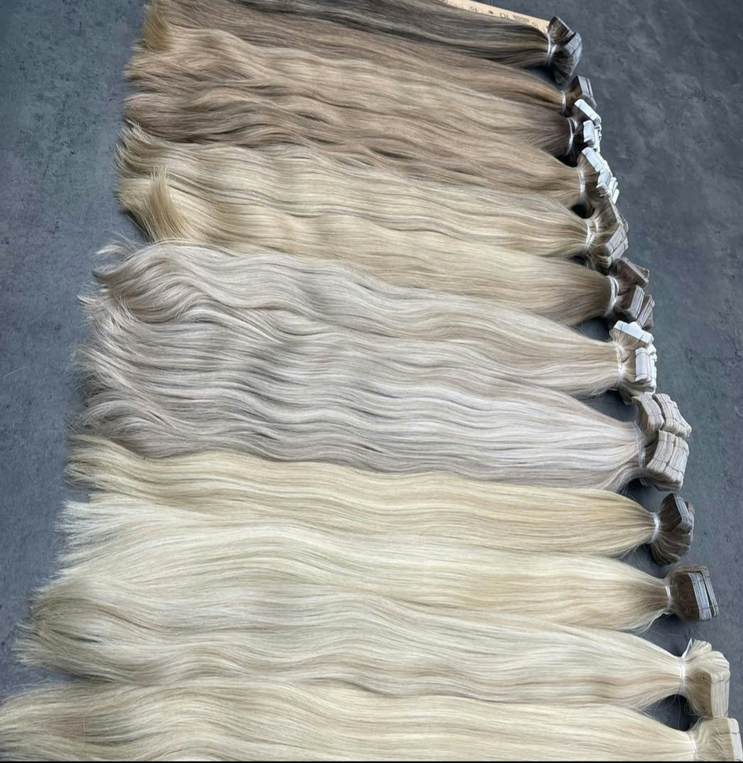 Invisible Tape in Extensions - #DB2 Bleach Blonde