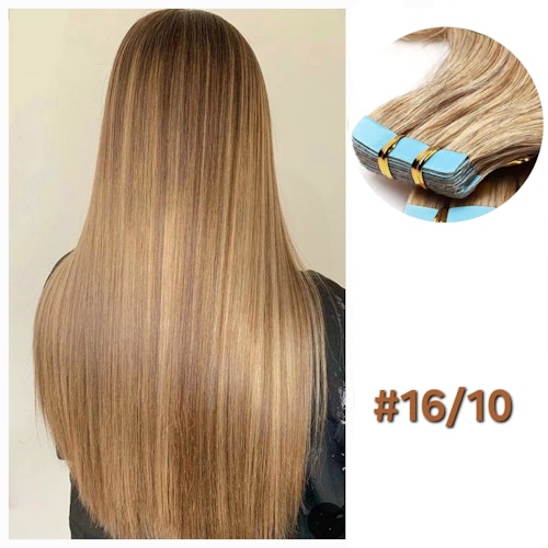 Invisible Tape in Extensions - Sandy Blonde #16/10